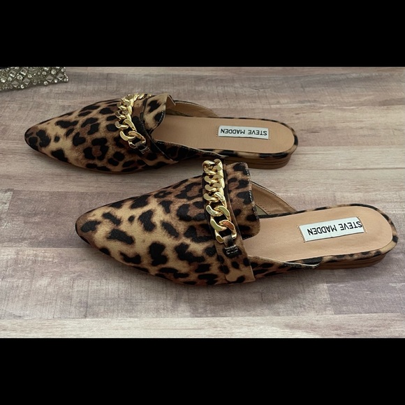 Steve Madden Leopard Mules 8 - Picture 4 of 9